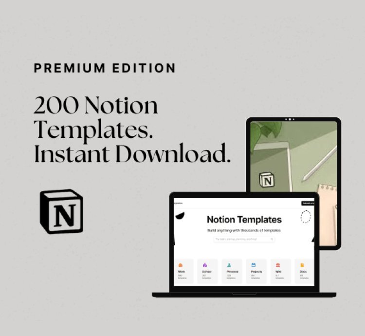 200 Premium Notion Templates for Every Need