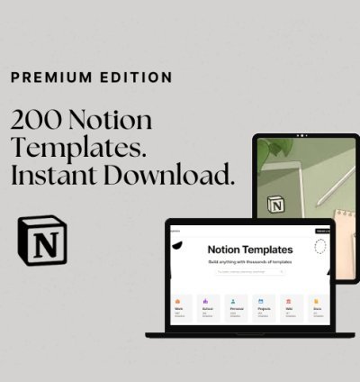 200 Premium Notion Templates for Every Need