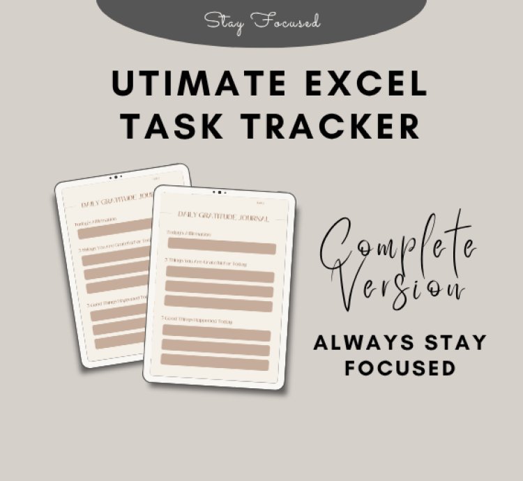 Advanced Excel Task Manager. Boost Your Productivity System