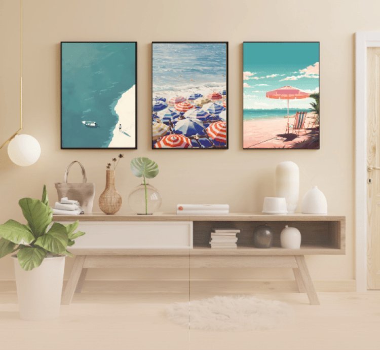 135 High-Resolution Beach Wall Art Prints for Home Decoration