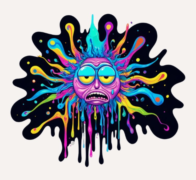 90 Acid-Free Paper Psychedelic Art Pack