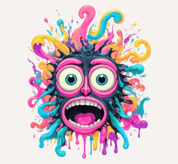 90 Acid-Free Paper Psychedelic Art Pack