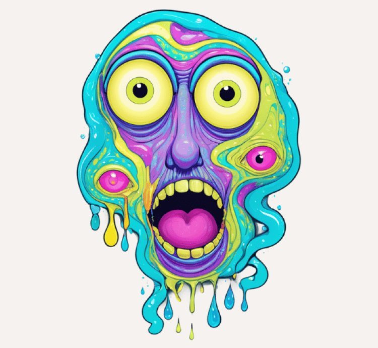 90 Acid-Free Paper Psychedelic Art Pack