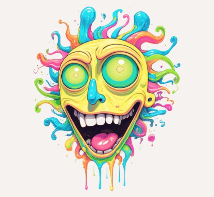 90 Acid-Free Paper Psychedelic Art Pack