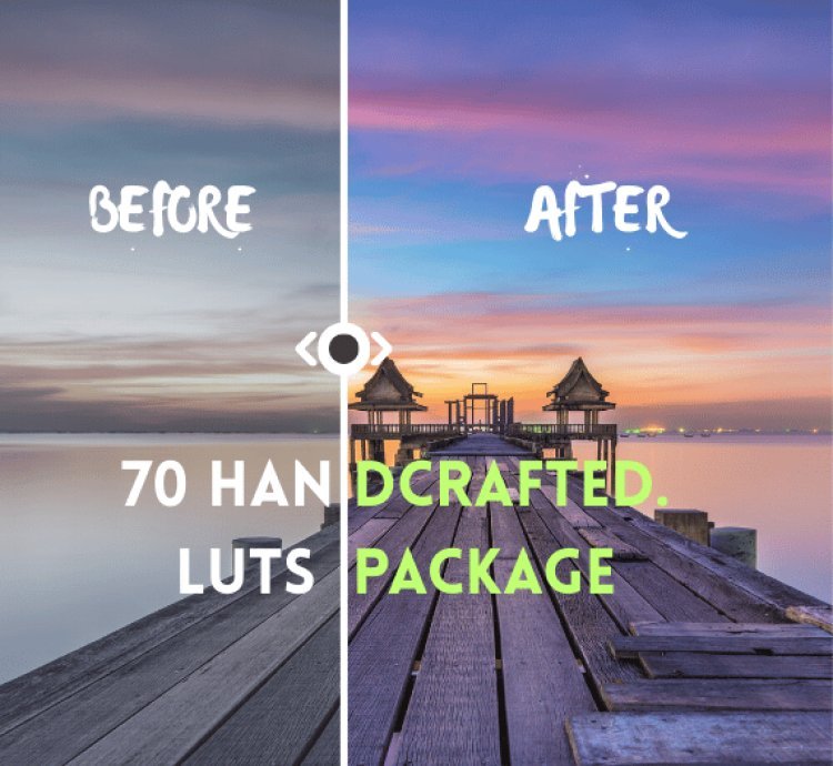70 Professionally Handcrafted LUTs for Cinematic Color Grading