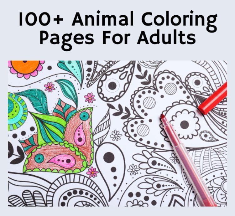 100+ Color Me Calm | Animal Patterns for Anxiety Relief & Focus