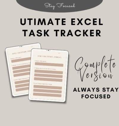 Advanced Excel Task Manager. Boost Your Productivity System