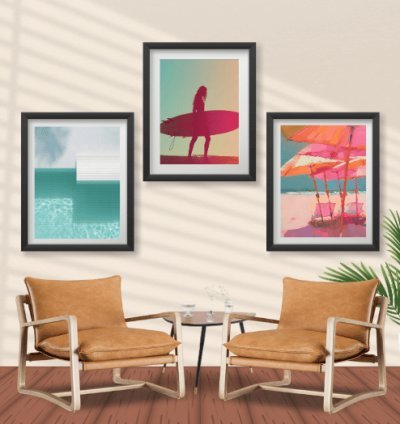 135 High-Resolution Beach Wall Art Prints for Home Decoration 3