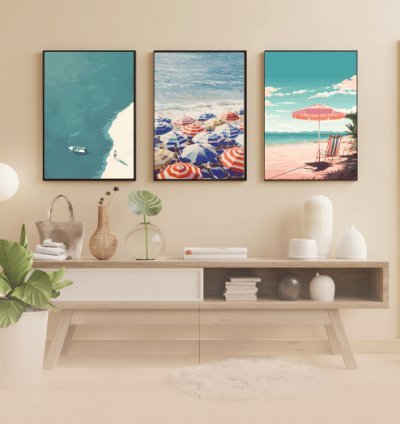 135 High-Resolution Beach Wall Art Prints for Home Decoration