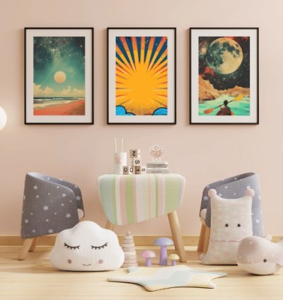 350+ Printable Retro-Style Wall Art Decorations