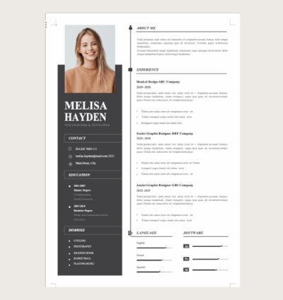 50+ Professional Resume CV Ready made Word Templates 4