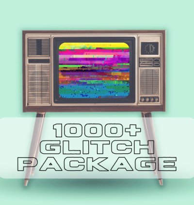 1000+ Glitch Effect Video Loops