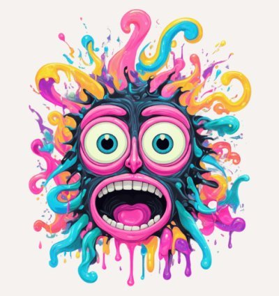 90 Acid-Free Paper Psychedelic Art Pack 4