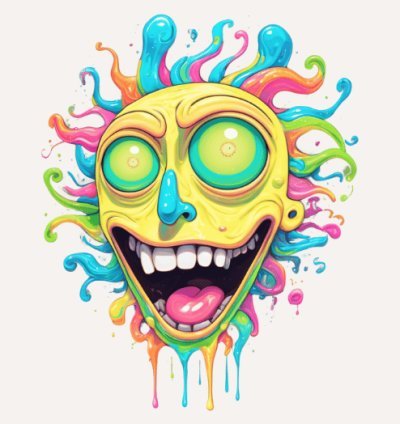 90 Acid-Free Paper Psychedelic Art Pack