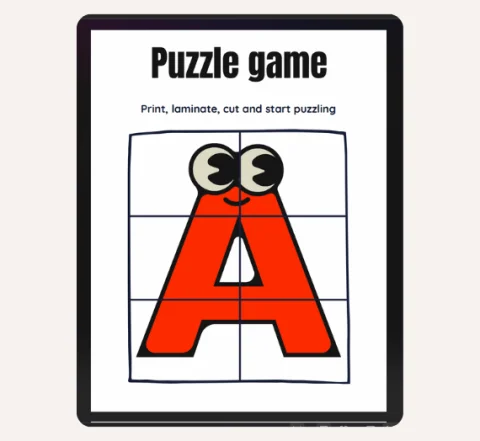 40 Page Printable PDF Puzzle Games for Kids | +Bonus 5