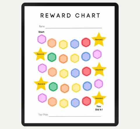 Reward Chart Games for Kids and Adults | 5 Printable PDF Files