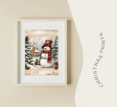 200+ Christmas Wall Art Prints | High-Resolution Festive Images