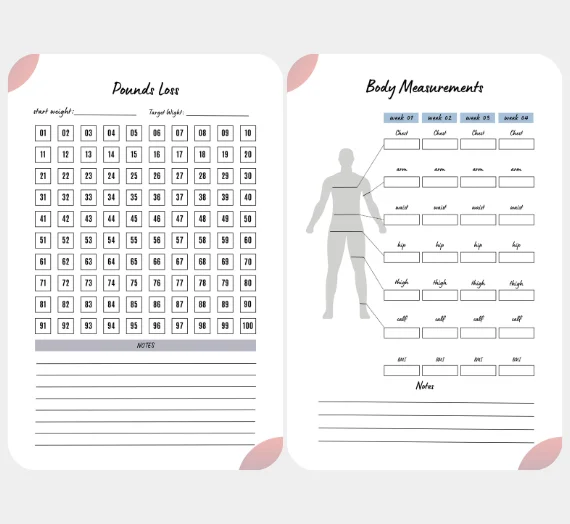 12-Week Workout + Bonus Weight Loss Printable Planners