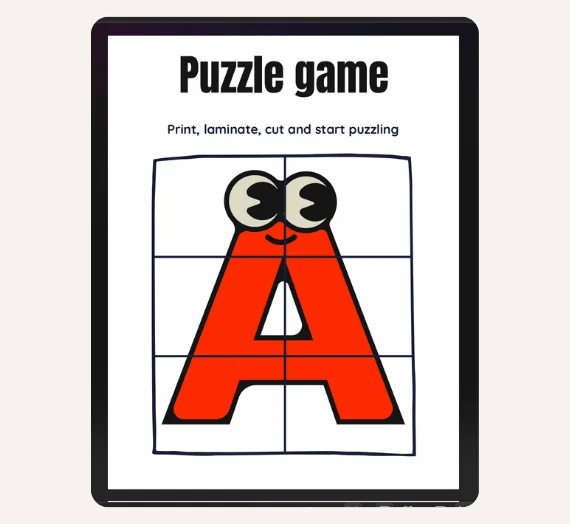 40 Page Printable PDF Puzzle Games for Kids | +Bonus