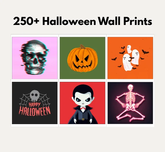 300+ High Resolution Halloween Wall Prints