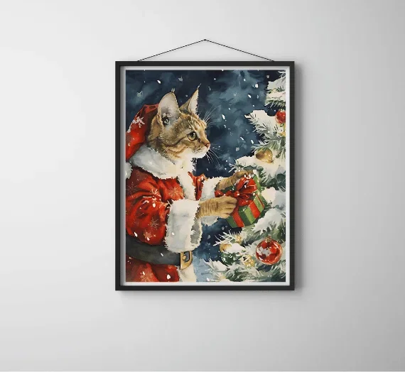 200+ Christmas Wall Art Prints | High-Resolution Festive Images