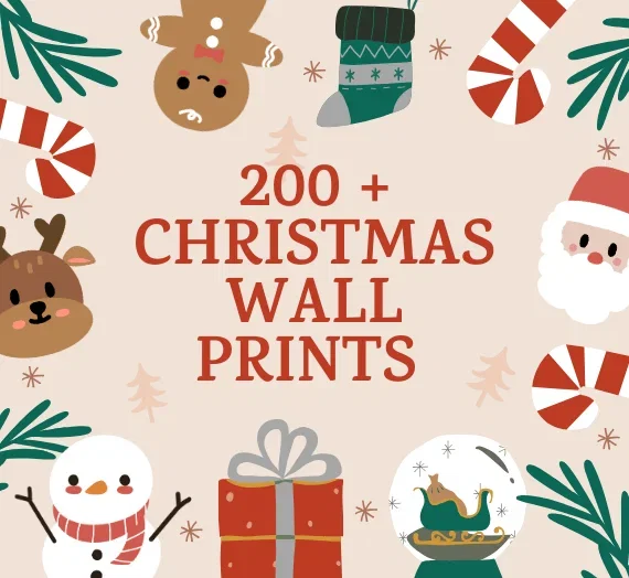 200+ Christmas Wall Art Prints | High-Resolution Festive Images