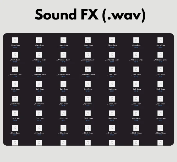750+ Premium Sound Effects SFX Pack for Creators.